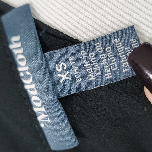 ModCloth Black Sheer Polka Dot Wednesday Adams Whimsy Goth Sweetheart Dress XS - Picture 8 of 11